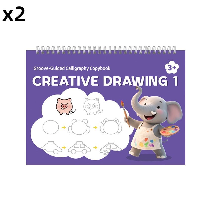 Reusable Groove Calligraphy Copybook for Kids