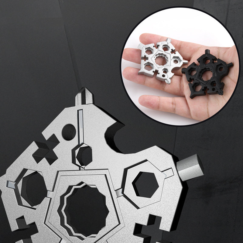 23-in-1 Snowflake-Shaped Multi-Function Key Tool