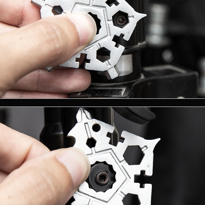 23-in-1 Snowflake-Shaped Multi-Function Key Tool