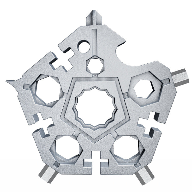 23-in-1 Snowflake-Shaped Multi-Function Key Tool