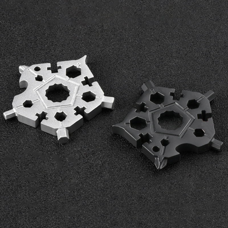 23-in-1 Snowflake-Shaped Multi-Function Key Tool