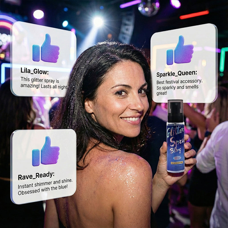Long-Lasting Body Glitter Spray