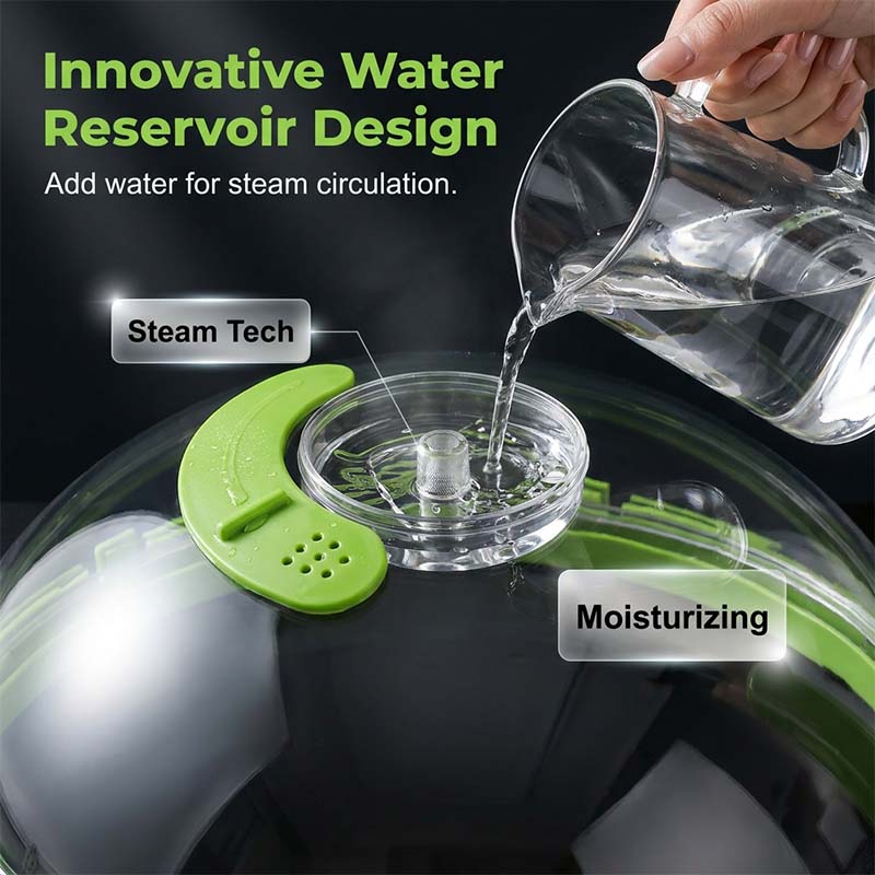 Microwave Splatter Cover with Water Reservoir