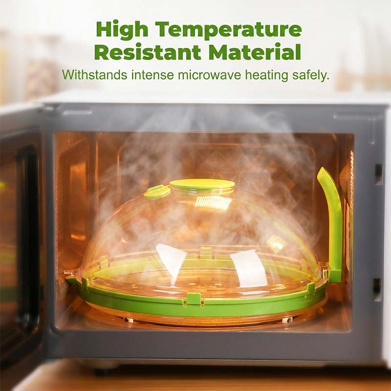 Microwave Splatter Cover with Water Reservoir