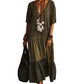 Bohemian Leopard Print Tiered Maxi Dress