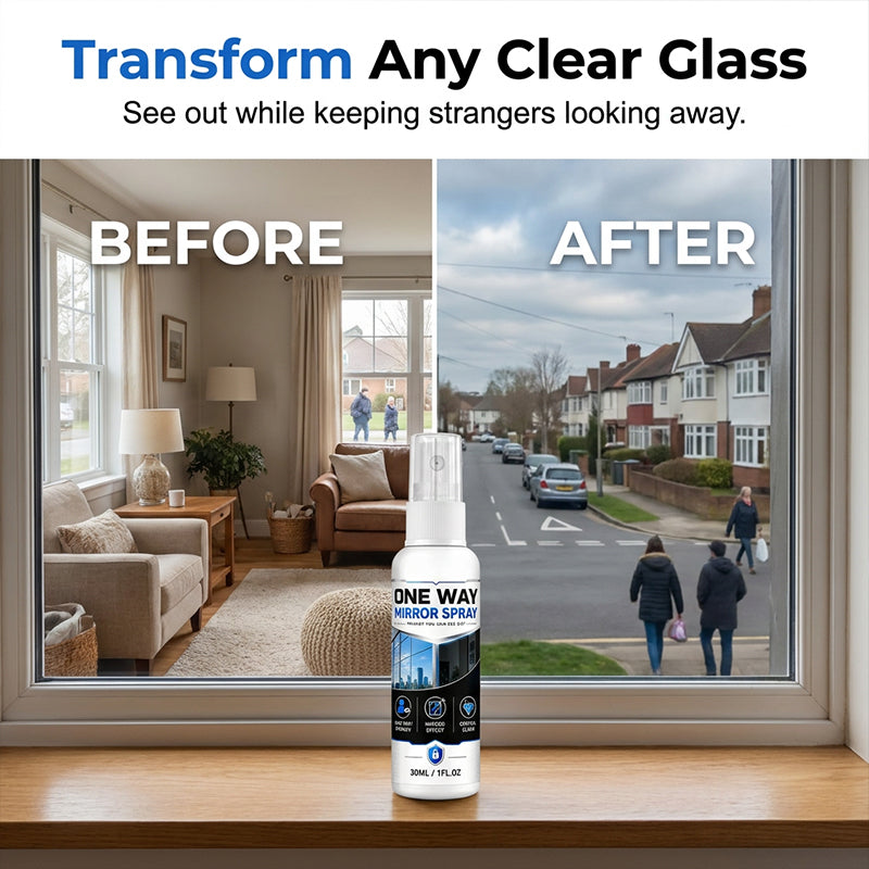 One-Way Mirror Effect Glass Coating Spray