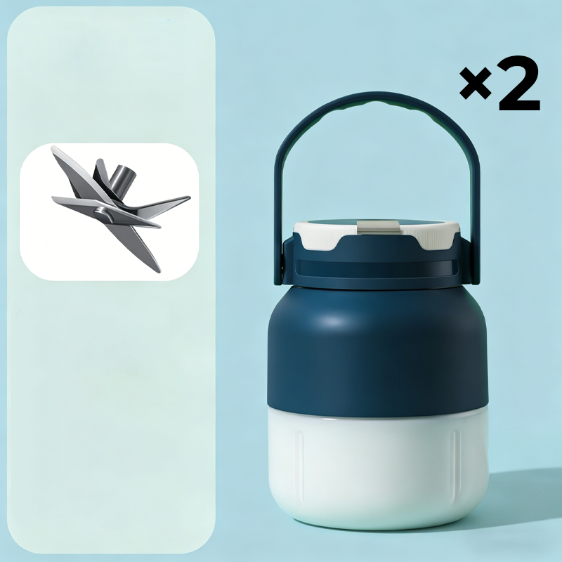 High-Power Portable Blender with 12-Blade System