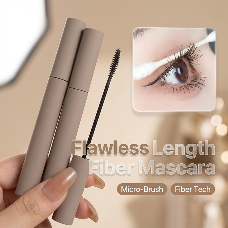 Fiber Mascara – Lengthening & Curling, 24H Waterproof, Smudge-Proof