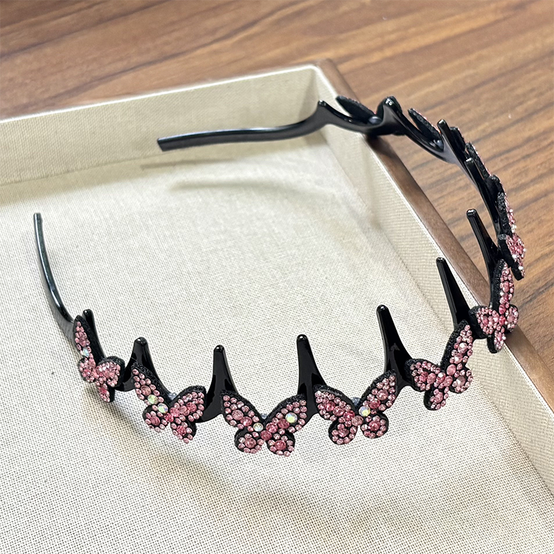 💥Wavy Crystal Headband Set - Lightweight Non-Slip Girly Feminine Hair Accessory, Sparkling Crystal-Accented Wave-Shape Band for Weddings & Everyday Wear, Girly Feminine Items
