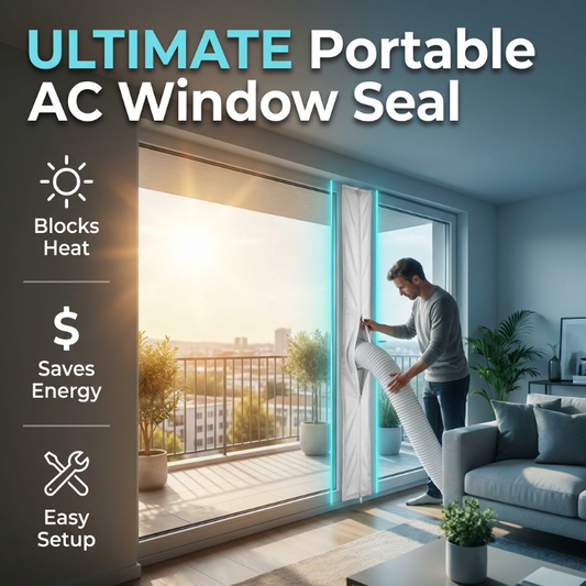 Universal AC Window Seal Kit with 2 Zipper Doors