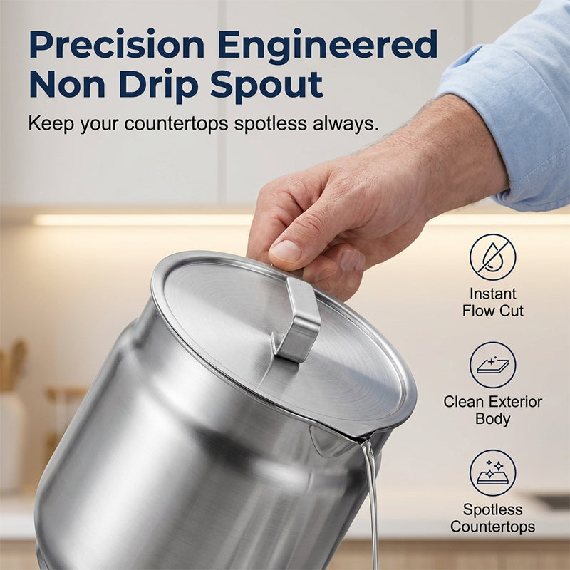 Large Capacity Stainless Steel Oil Filter Pot