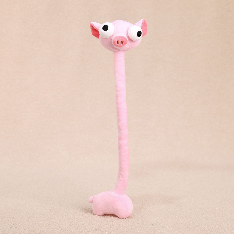 Long Neck Plush Animal Bag Pendant