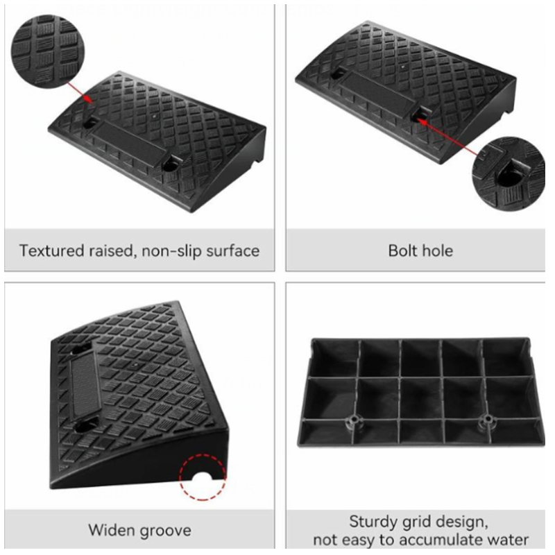 Portable Lightweight Curb Ramp for Driveways