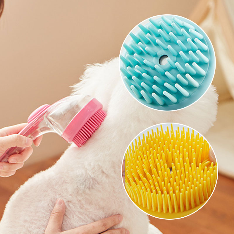 🥳2026 HOT SALE🥳💞50K+ SOLD!🛁🐾 50% OFF! All‑in‑One Bath Brush – Built‑in shampoo dispenser, 2‑sided bristles. Gentle scrubbing, easy clean. Stress‑free bath time for you & your pet! 💧✨
