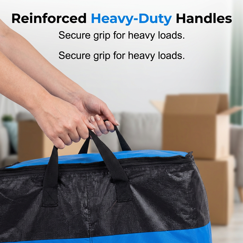 📦🧳Collapsible Storage and Moving Bag – Heavy-duty handles & zippered closure – Folds flat, perfect for moving, travel or closet organization – reusable & easy to clean 🏠
