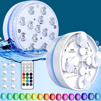 💥LAST DAY 50% OFF !!📢Submersible LED Pool Lights (RF Remote Control )🌊
