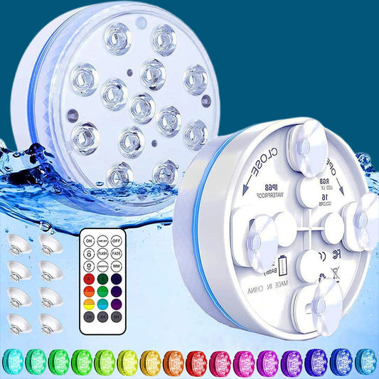 💥LAST DAY 50% OFF !!📢Submersible LED Pool Lights (RF Remote Control )🌊