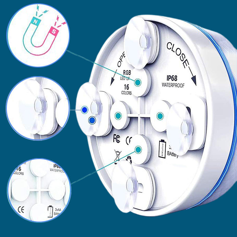 💥LAST DAY 50% OFF !!📢Submersible LED Pool Lights (RF Remote Control )🌊