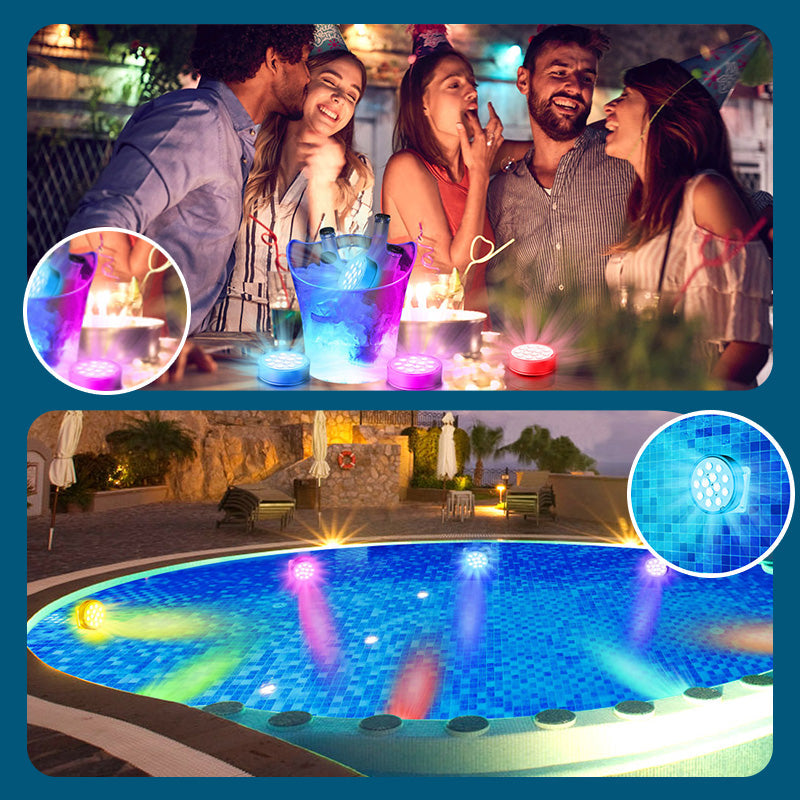 💥LAST DAY 50% OFF !!📢Submersible LED Pool Lights (RF Remote Control )🌊