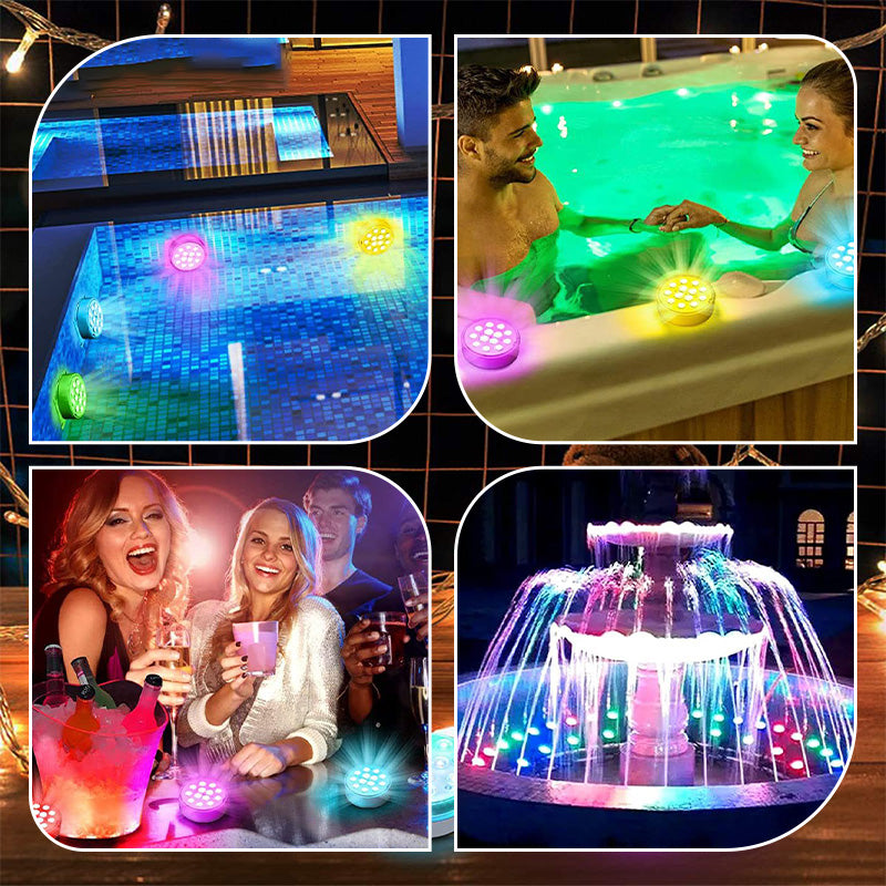 💥LAST DAY 50% OFF !!📢Submersible LED Pool Lights (RF Remote Control )🌊