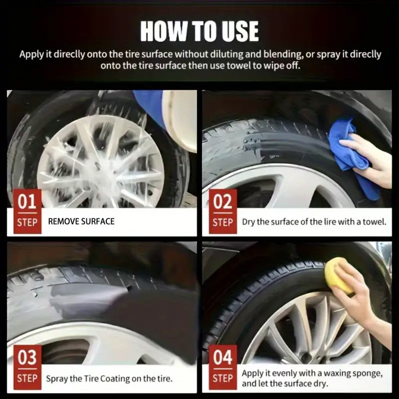 Instant Black Tire Polishing Paste