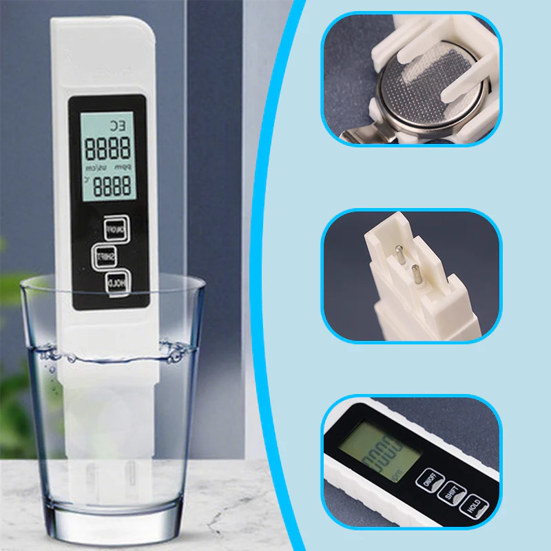 💧 50% OFF! ✨ 3-in-1 TDS Water Quality Tester - Measures pH, Chlorine, and Hardness with LCD Display for Pools and Aquariums 🌊📱