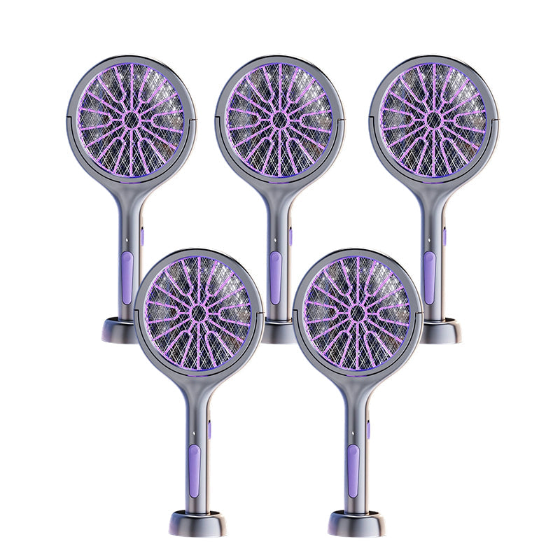🔥Limited‑Time 50% Off｜Extendable Rechargeable Bug Zapper Racket, USB‑C Charging, Kid‑Safe Quiet Fly Swatter for Indoor Home Use