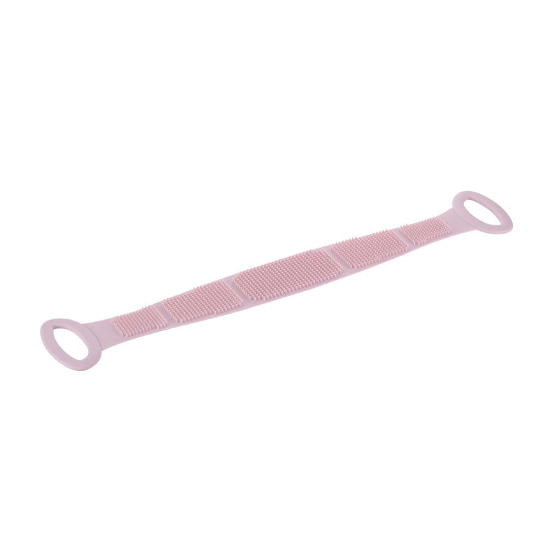 🛀 Boost bathing happiness! Skin becomes smooth and glowing! Dual-Sided Silicone Back Scrubber