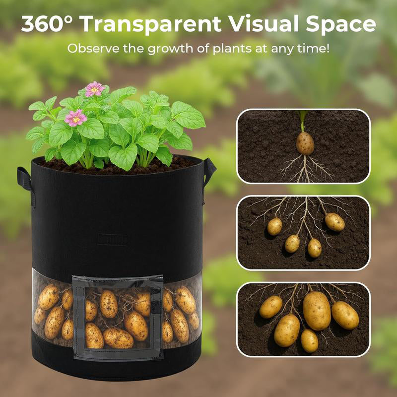 📢📢50% OFF !! ⏰Thickened Grow Bag with Handle
