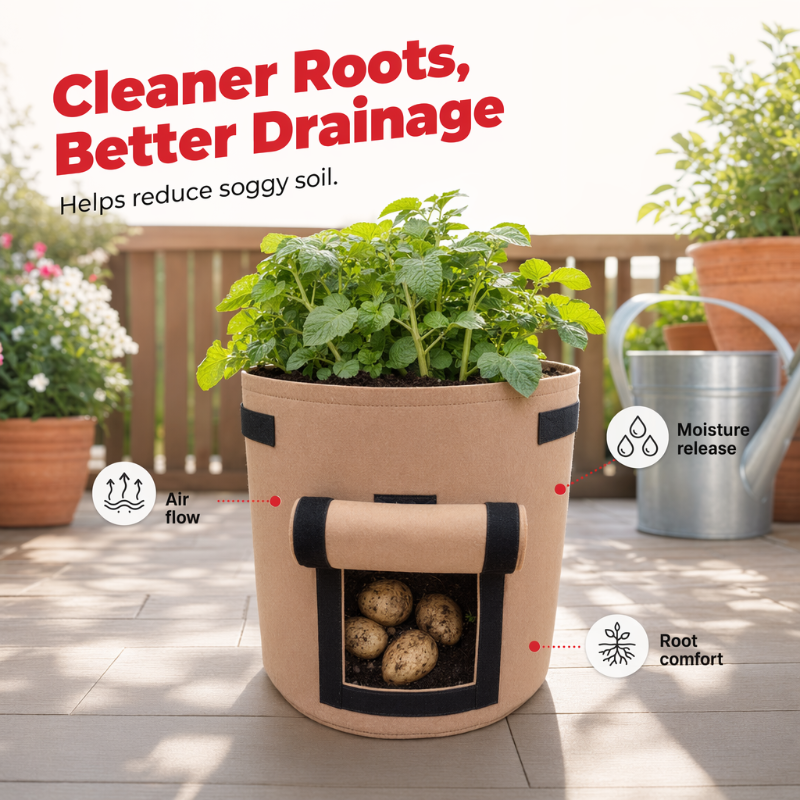 📢📢50% OFF !! ⏰Thickened Grow Bag with Handle
