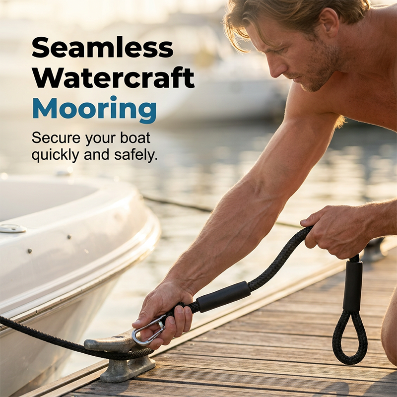 Bungee Dock Line with Stainless Steel Clip