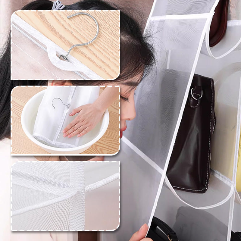 ✨Hanging Handbag Dust-Proof Organizer with 6/8 Large Pockets