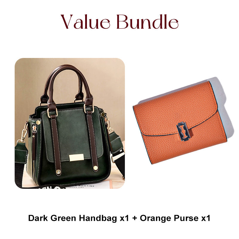 🎉55K+ Sold 👜 Retro Vintage Crossbody Bag for Women, Soft PU Leather, Adjustable Wide Comfort Strap, Daily Versatile Handbag