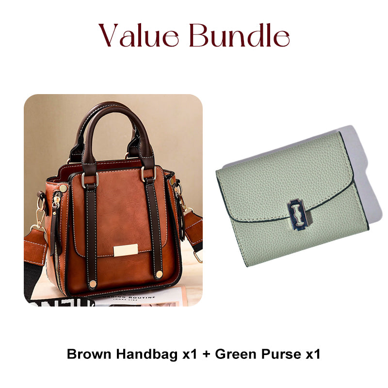 🎉55K+ Sold 👜 Retro Vintage Crossbody Bag for Women, Soft PU Leather, Adjustable Wide Comfort Strap, Daily Versatile Handbag