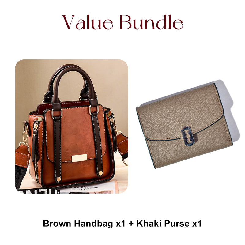 🎉55K+ Sold 👜 Retro Vintage Crossbody Bag for Women, Soft PU Leather, Adjustable Wide Comfort Strap, Daily Versatile Handbag