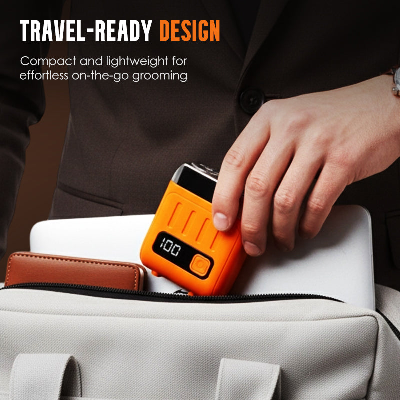 🎉Over 60K Sold 🪒 Mini Powerful Electric Shaver | Pocket USB Travel Razor for Men