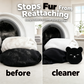 ✨2026 New 🐻 Cute Bear Reusable Pet Hair Remover Pad, Wet & Dry Use Laundry Fur Trap for Household