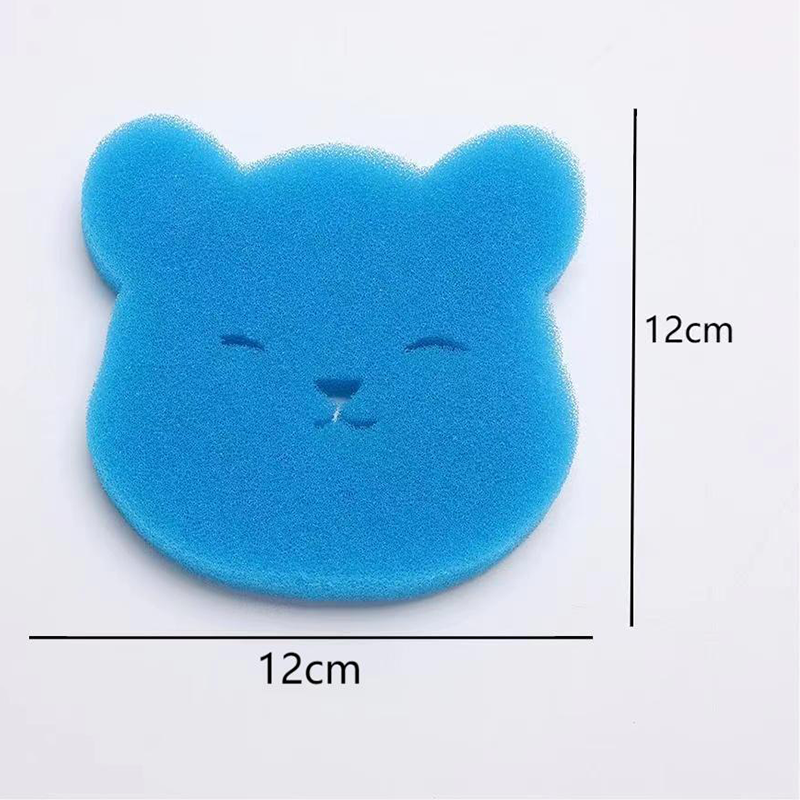 ✨2026 New 🐻 Cute Bear Reusable Pet Hair Remover Pad, Wet & Dry Use Laundry Fur Trap for Household