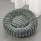 🐾 50% OFF NOW! 🛏️ Ultra-Soft Round Calming Cat & Dog Bed – Raised Rim, Cozy Plush & Orthopedic Support for Restful Sleep ✨