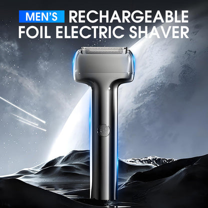 🎉60K+ Sold 🪒 Men's Foil Electric Shaver, Rechargeable Type-C Travel Razor, IPX6 Waterproof Gentle Smooth Shaving