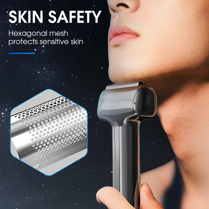 🎉60K+ Sold 🪒 Men's Foil Electric Shaver, Rechargeable Type-C Travel Razor, IPX6 Waterproof Gentle Smooth Shaving