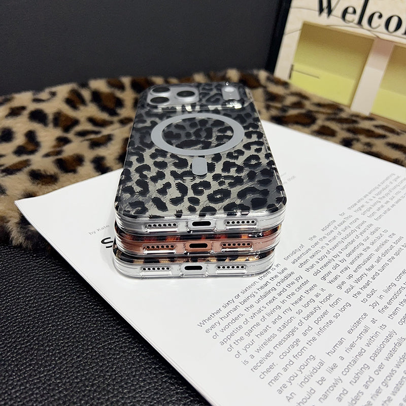 📱 2026 Sale — Over 54,000 Sold! 🐆 Magnetic Leopard Print Phone Case – Wild Style & Strong Grip 🧲