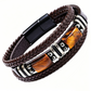 🔥Versatile Vintage Leather Bracelet 📿 Braided Layered Tiger Eye Stone Wristband for Men & Women