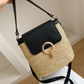 🎉51K+ Sold 👜 Women Straw Crossbody Handbag, 3-Way Wear Woven Bucket Bag Summer Beach Shoulder Purse