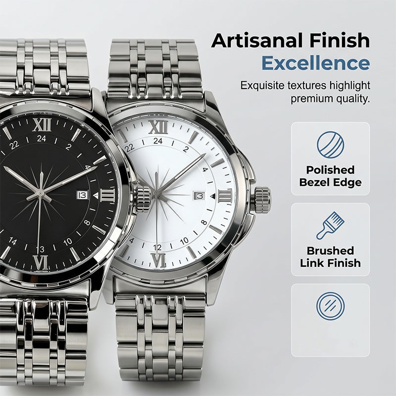 🎉 2026 Sale — Over 35,000 Sold! 💞 Classic Men's Elegant Quartz Watch – Timeless Sophistication 🌸