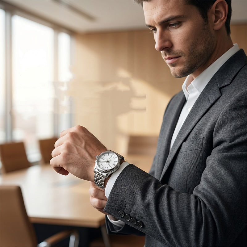 🎉 2026 Sale — Over 35,000 Sold! 💞 Classic Men's Elegant Quartz Watch – Timeless Sophistication 🌸