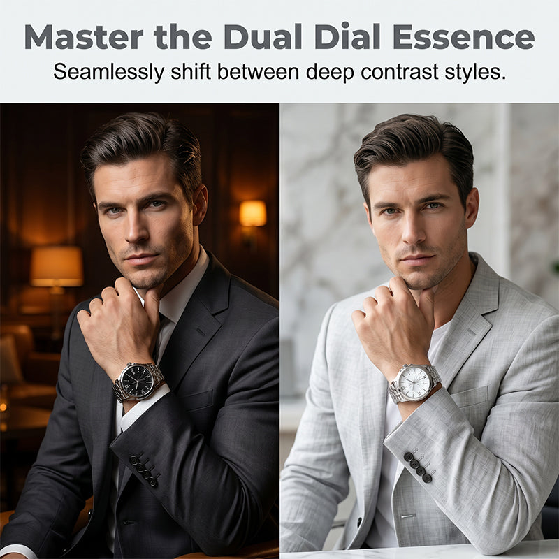 🎉 2026 Sale — Over 35,000 Sold! 💞 Classic Men's Elegant Quartz Watch – Timeless Sophistication 🌸