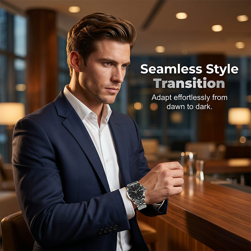 🎉 2026 Sale — Over 35,000 Sold! 💞 Classic Men's Elegant Quartz Watch – Timeless Sophistication 🌸
