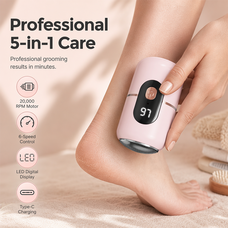 🎉45K+ Sold 🦶 Rechargeable Electric Foot Grinder, Effortlessly Remove Hard Dead Skin & Foot Calluses