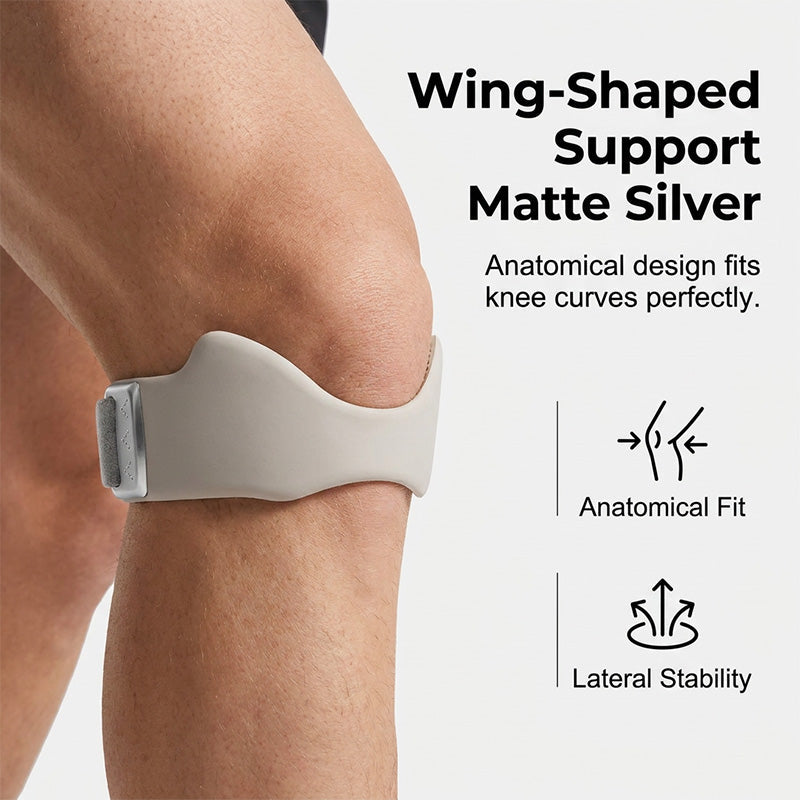 🎉42K+ Sold 🦵 Adjustable Patella Tendon Support Strap, 3D Silicone Cushion Knee Brace for Running Sports